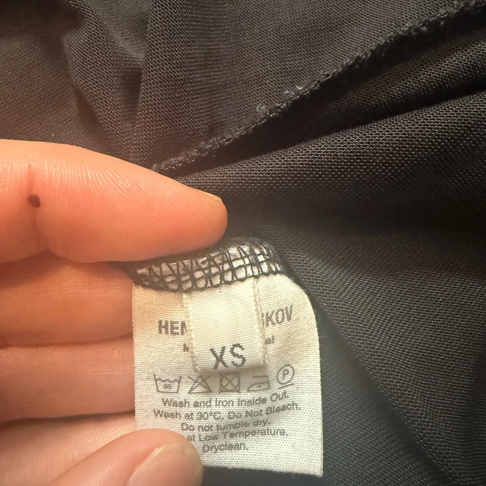 Henrik Vibskov Elegant Black Wide-Leg Pants size XS - Picture 7 of 12